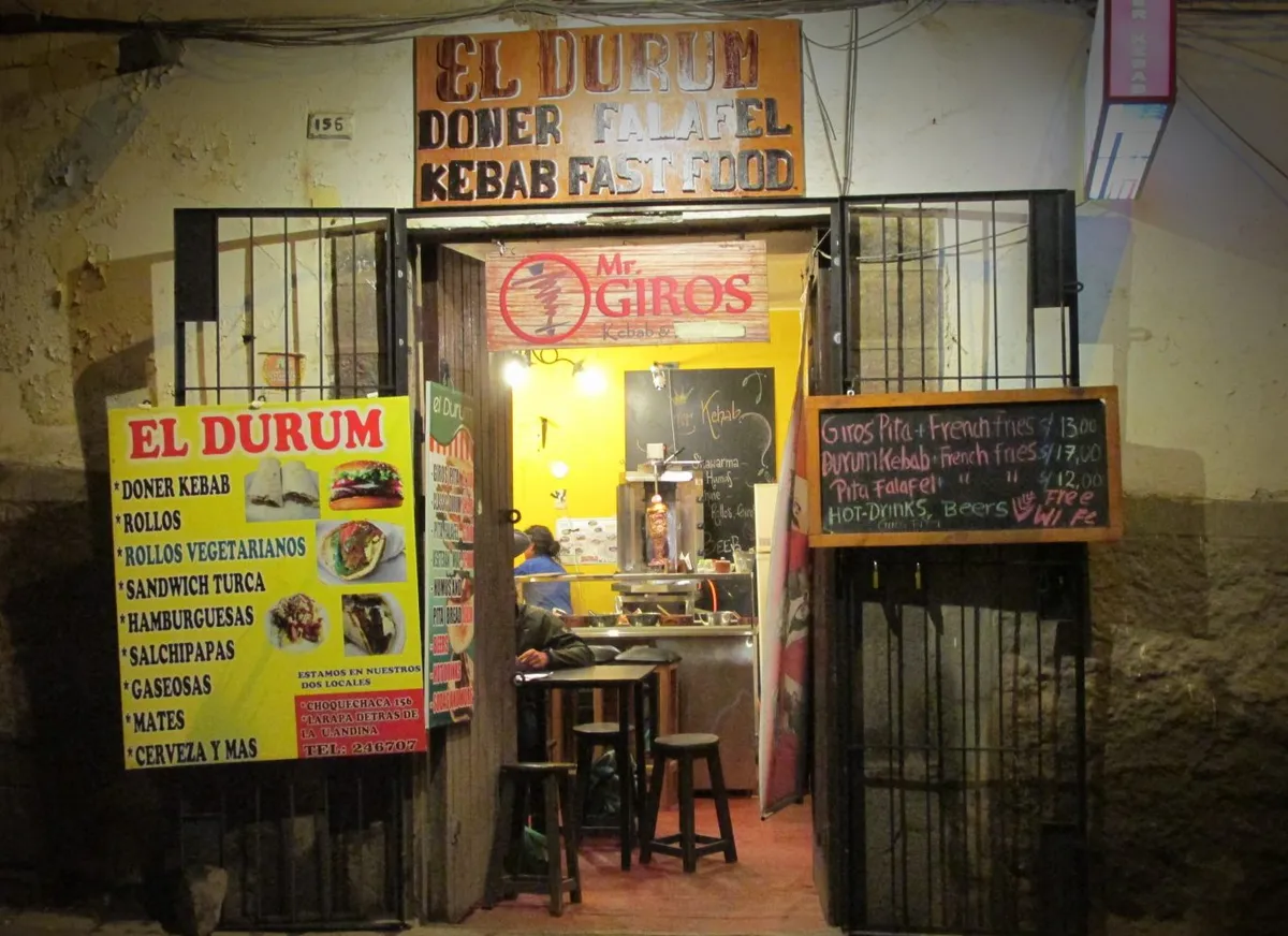 Kebabs at El Durum, Cusco