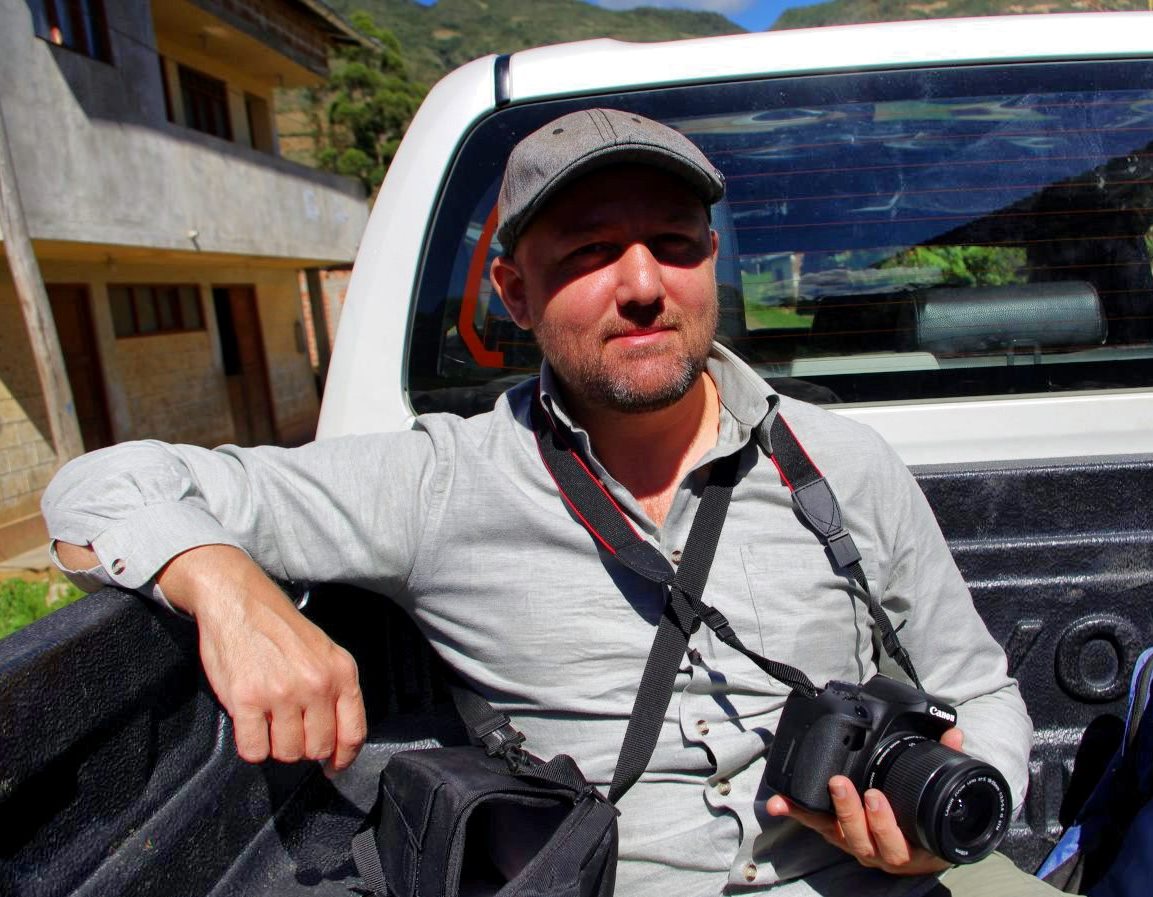 Travel writer Tony Dunnell in Peru